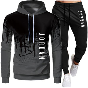 2 Pieces Sets Tracksuit Men Hooded Sweatshirt+pants Pullover Hoodie Sportwear Suit Ropa Hombre Casual Men Clothes Size S-4XL - Virtual Blue Store