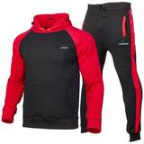 Alligator Men's Hoodie Suit Sportsuit Sweatshirt Suit Wool Hoodie + Trousers Jogging Men's Pullover S-3XL+ Sportsuit Men's - Virtual Blue Store