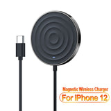 Essager 15W QI Magnetic Wireless Charger For iPhone 12 Pro Max Mini Induction Fast Magic Magsafing Wireless Charging Pad Adapter - Virtual Blue Store