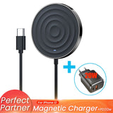 Essager 15W QI Magnetic Wireless Charger For iPhone 12 Pro Max Mini Induction Fast Magic Magsafing Wireless Charging Pad Adapter - Virtual Blue Store