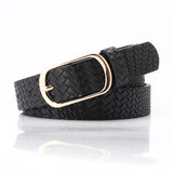 Vintage Snake Leopard Print Belt for Women Black Fashion Waist Leather Belt for Lady Female Waistband Belts - Virtual Blue Store
