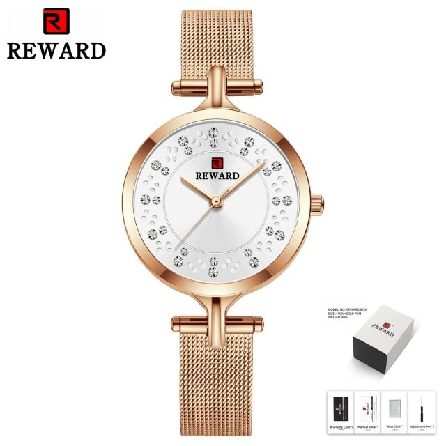 REWARD watches womens 2020 luxury ladies watch watch for women casual watch waterproof wrist watch for women's quartz watch - Virtual Blue Store