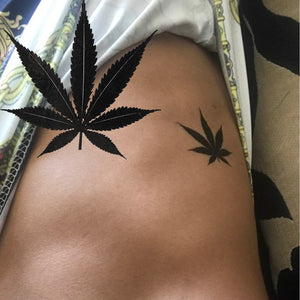 Leaf Maple Leaf Water Transfer Tattoo Sticker Disposable Tattoo Sticker Lady Body Art Waterproof Temporary Tattoo Sticker - Virtual Blue Store