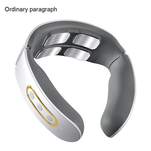 Smart Electric Neck Massager Cervical Pain Relief Heating Compress Magnetic Pulse 4D Health Care Tool Relaxation Physiotherapy - Virtual Blue Store