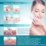 Ultrasonic Facial Massager 7 Colors Led Photon Skin Rejuvenation Light Therapy Face Lift Anti Wrinkle Beauty Device