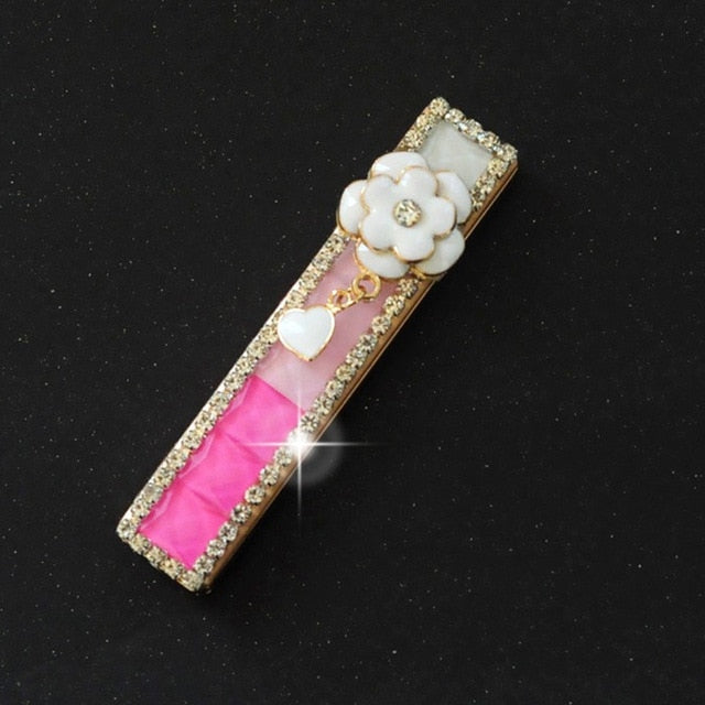 Diamond Cool Electric Lighter Creative Custom Sexy Pink Lighters Smoking Accessories USB Rechargeable Woman Lighter Best Gift - Virtual Blue Store