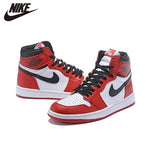 New Original Athletic Air Jordan 1 Womens FileRecv AJ 1 Chicago Red mid-top basketball shoes size Comfortable Womans Size 36-40