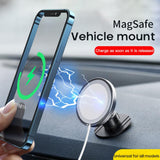 Magsafe Magnetic Car Holder for iPhone 12ProMax Car Phone Holder Stand GPS Navigation Charger Holder Universal Car Support Mount - Virtual Blue Store
