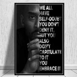 Basketball Inspirational Quotes Canvas Painting Posters and Prints Black White Wall Art Pictures for Living Room Decor - Virtual Blue Store