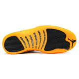Air Jordan 12 Retro Fashion  Basketball Shoes  UNIVERSITY GOLD REVERSE FLU GAME INDIGO  Outdoor Sports Sneakers Size US 7-13 - Virtual Blue Store