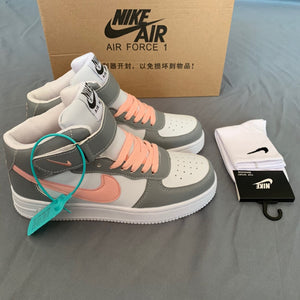 2021 Air Force One high top sneakers women Nike- classic casual sneakers Mens Skateboarding Shoes - Virtual Blue Store