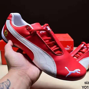 2021 Pumax shoes Racing Series Classic Running Ferraring Drift 5 Ultra Moto-inspired Sneaker Leather Low-top Sports Casual Shoes - Virtual Blue Store