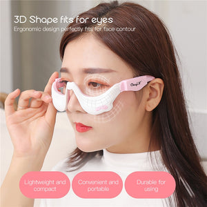 3D EMS Micro-Current Pulse Eye Relax Massager Heating Therapy Acupressure Fatigue Relief Wrinkle Reduction Blood Circulation - Virtual Blue Store