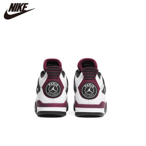 Original air jordan 4 retro men's basketball shoe high metal red light cactus Jack Toro Bravo black sneaker - Virtual Blue Store