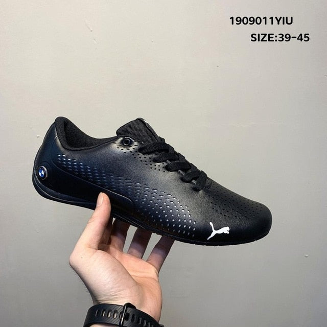 2020 Original PUMAX Men LACE-UP Ferrarimotorcycle Racing Series Shoes SUMMER SOFT Leather Sneakers Outdoor sport Shoes - Virtual Blue Store