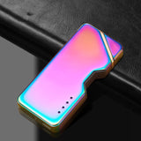 Creative USB Rechargeable Plasma Electric Lighter Metal Windproof Laser Induction Dual Arc Lighter With Power Display - Virtual Blue Store