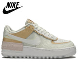 AuthenticAir Force 1 Shadow AF1 Low One Pale Ivory Pastel Sail Spruce Aura Women Skateboarding Shoes Sports Sneakers - Virtual Blue Store