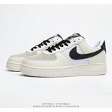 Authentic original Air Force 1 Low low-top versatile casual sports shoes Women's size 36-39 white red - Virtual Blue Store
