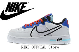 Air Force 1 React men's cushioning sneakers black white size 40-45 CT1020-102 - Virtual Blue Store