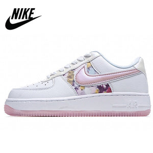Hot Sale NIKE-Zapatillas Air Force 1 AF1 Low Flowers Sneakers Women Sports Fashion Casual Flat Shoes - Virtual Blue Store