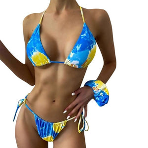 2021 Bandage Swimming Bathing Suit Beachwear Summer Brazilian Bikini Swimwear Women Swimsuit Sexy Push Up Micro Bikinis Set - Virtual Blue Store