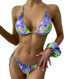 2021 Bandage Swimming Bathing Suit Beachwear Summer Brazilian Bikini Swimwear Women Swimsuit Sexy Push Up Micro Bikinis Set - Virtual Blue Store