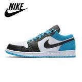 Authentic men Nlke Air Jordan 1 Travis Scott Low Retro Original OG Low Aj1 Men Basketball Shoes Outdoor Sport men and women - Virtual Blue Store