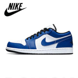 Authentic men Nlke Air Jordan 1 Travis Scott Low Retro Original OG Low Aj1 Men Basketball Shoes Outdoor Sport men and women - Virtual Blue Store