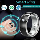 Fashion Men's Ring New Technology NFC Smart Finger Digital Ring for Android Phones with Functional Couple Stainless Steel Ring