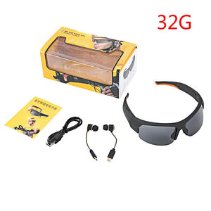 ET Sunglasses Camera Headset HD1080P Smart Mini Camera Glasses Multifunctional Bluetooth MP3 Player Sports Accessories 16/32Gb - Virtual Blue Store