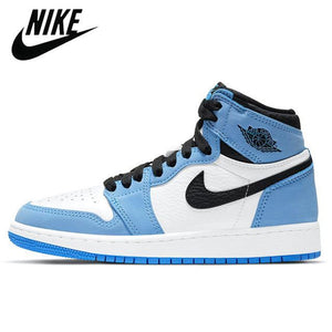 Top Jumpman Air Jordan Retro 1 High AJ1 University Blue Dark Mocha Green Women Men Basketball Shoes Sports Sneakers 36-46 - Virtual Blue Store
