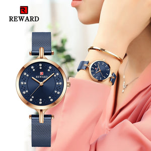 REWARD watches womens 2020 luxury ladies watch watch for women casual watch waterproof wrist watch for women's quartz watch - Virtual Blue Store