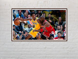 Kobe Bryant Michael Jordan Basketball Star High Quality Poster Living Boy Room Wall Art Print Home Decor Sticker - Virtual Blue Store