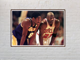 Kobe Bryant Michael Jordan Basketball Star Poster Living Room Boy Room Wall Art Print Home Decor Sticker - Virtual Blue Store