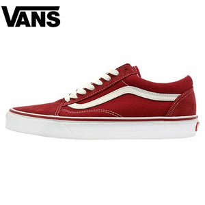 Authentique Vans Old Skool Hommes Femmes Chaussures de Skateboard Classique Confortable Baskets En Toile Blanche Chaussures 36-4 - Virtual Blue Store