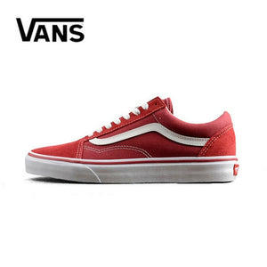 D'origine Vans Old Skool Hommes Baskets En Toile Rouge Noir Confortable En Plein Air Femmes Chaussures de Skateboard Taille 36-4 - Virtual Blue Store