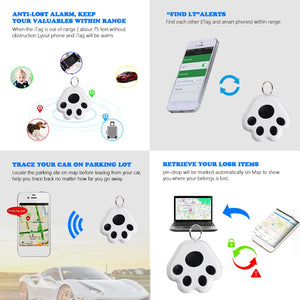 Dog Claw Anti-lost device Wireless Bluetooth Anti Lost Device Two Way Alarm Tracking Self Timer Finder For The Elderly Pet Anti - Virtual Blue Store