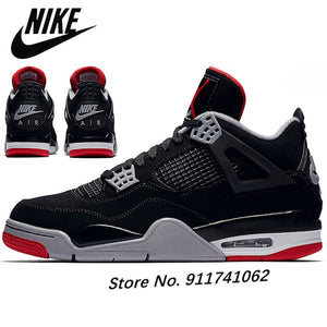Air Retro 4 men Basketball Shoes OG Fire Red Bred comfortable Purple Men Trainer Sports Sneakers - Virtual Blue Store