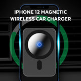 Bonola 15W Magsafe Wireless Car Charger For iPhone 12 Pro Max/12Pro/12Mini/12 Fast Charging Wireless Charger Car Phone Holder - Virtual Blue Store