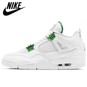 Authentic Air Retro 4 Bred Cool Grey Fossil FIBA Metallic Pack Cavs Men Basketball Shoes Sports Sneakers Trainers - Virtual Blue Store