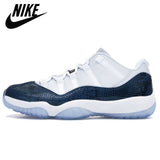 Authentic  Air aj Retro 11 Low Concord Bred Comfortable Outdoor Breathable Men and Women Basketball Shoes Sports Sneakers - Virtual Blue Store