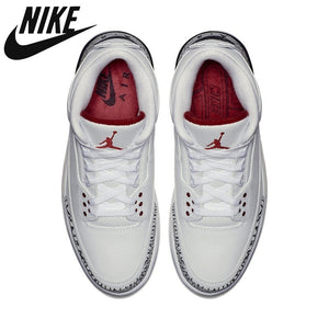 Air aj Retro 3 Men Basketball Shoes OG Black Cement AJ 3 Comfortable Breathable Sneakers 7-13 - Virtual Blue Store