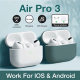 airpoddings pro 3 Bluetooth Earphone Wireless Headphones HiFi Music Earbuds Sports Gaming Headset For IOS Android Phone