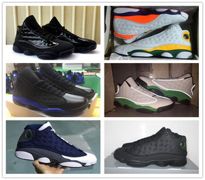 Black Cat Flints 13 13s Island Mens Basketball Shoes Cap And Gown Phantom GS Hyper Royal Bred Wheat DMP air retro sneakers - Virtual Blue Store