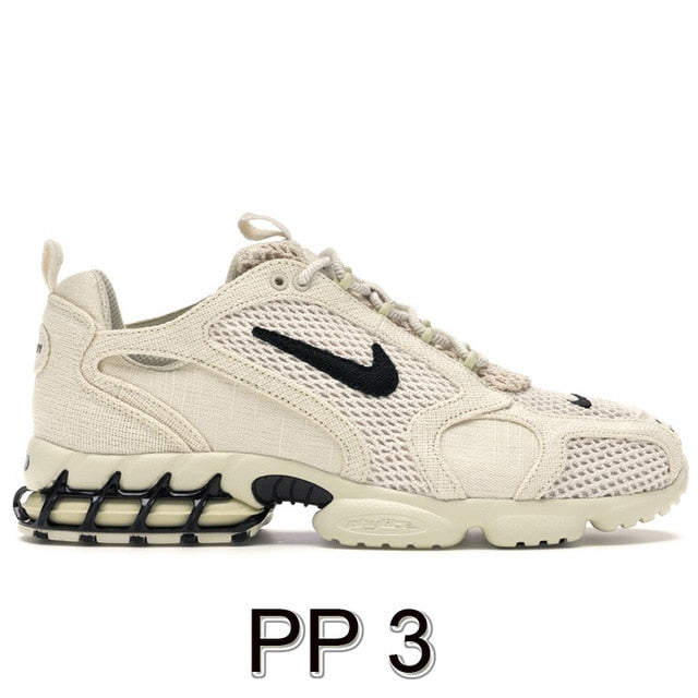 2020 Men Air Zoom Spiridon Cage 2 Fossil Triple Black White UPTOWN Women Air Mid '07 Sports Sneakers Running Shoes - Virtual Blue Store