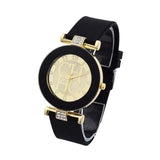 2020 New Fashion Brand Gold Geneva Casual Quartz Watch Women Crystal Silicone Dress Clock Relogio Feminino Wristwatch - Virtual Blue Store