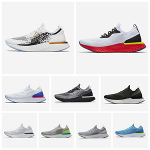 2021 Running Shoes White Black Men Women Outdoor Sport Sneakers Breathable Mesh Size 36-45 - Virtual Blue Store