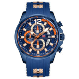 Watches For Men Top Brand Luxury Quartz Waterproof Sport Wristwatches Reloj Hombre Montre Homme Relogio Masculino Silicone Strap - Virtual Blue Store