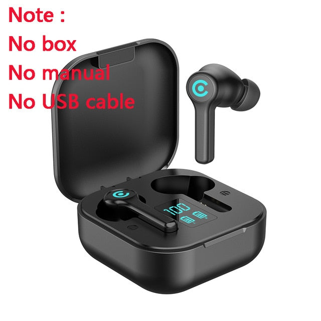 56 HOURS LONG Battery ES1 Wireless Bluetooth Earphones 5.1 Headsets Gaming Headphones with Microphonefor All ISO Android Phone - Virtual Blue Store