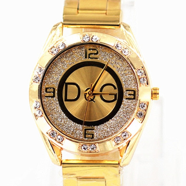Reloj Mujer Luxury Brand Bear Women Watches Fashion Crystal Ladies Golden Metal Mesh For Gril  Quartz Wristwatches Relogio - Virtual Blue Store